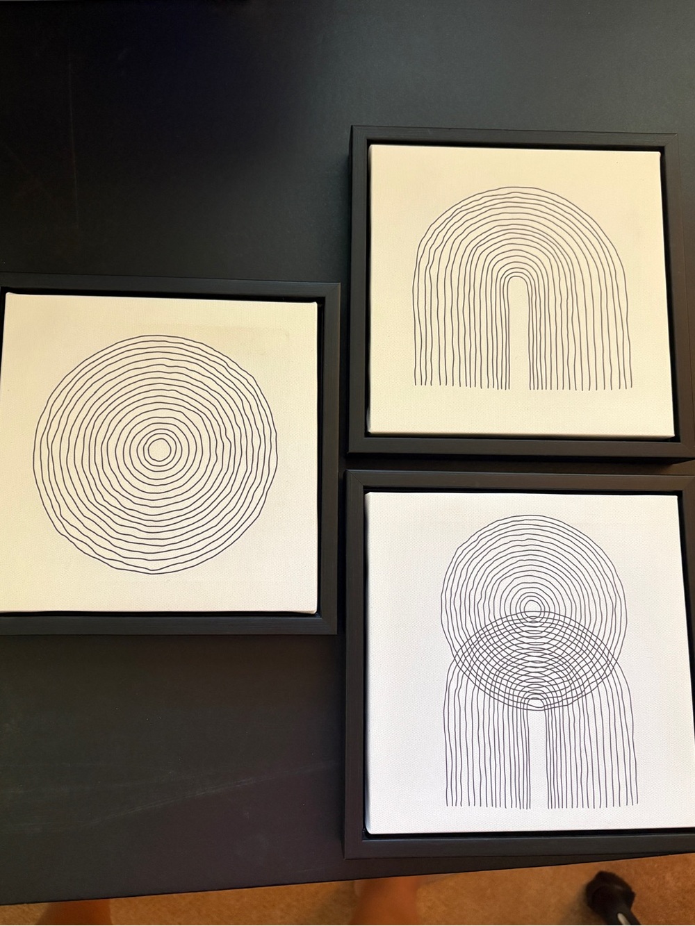 Minimalist Black & White Line Art Trio - Modern Wall Prints
